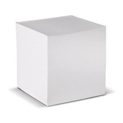 Vierkante notitieblok van 840 blanco vellen 10x10x10cm
