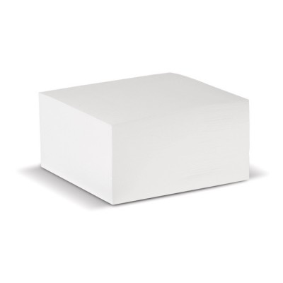 Vierkante notitieblok van 420 blanco vellen 10x10x5cm