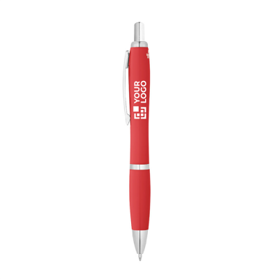 ABS reclame pennen met antibacteriële werking kleur rood wergave met logo