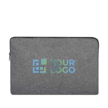 Gevoerde 300D polyester laptophoes met logo 15” Business