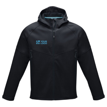 Duurzame softshell jas met logo, 280 g/m2 eerste weergave