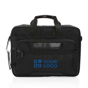 Laptoptas met logo (gerecycled polyester)