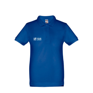 Bedrukte poloshirts voor kinderen, 195 g/m2 weergave met jouw bedrukking